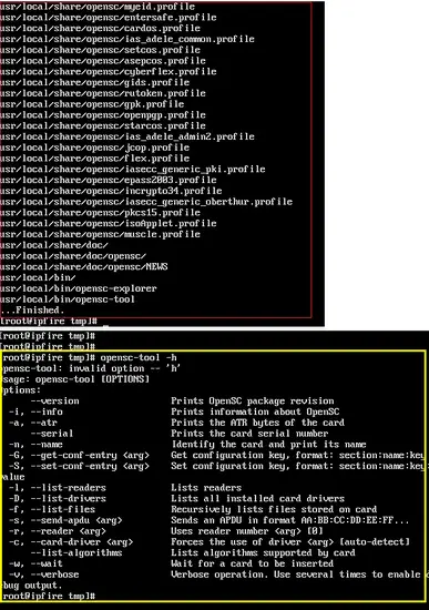 Успешная установка OpenSC на IPFire