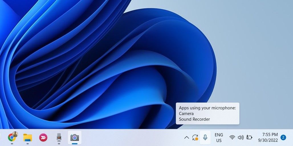 Приложения используют микрофон в Windows 11