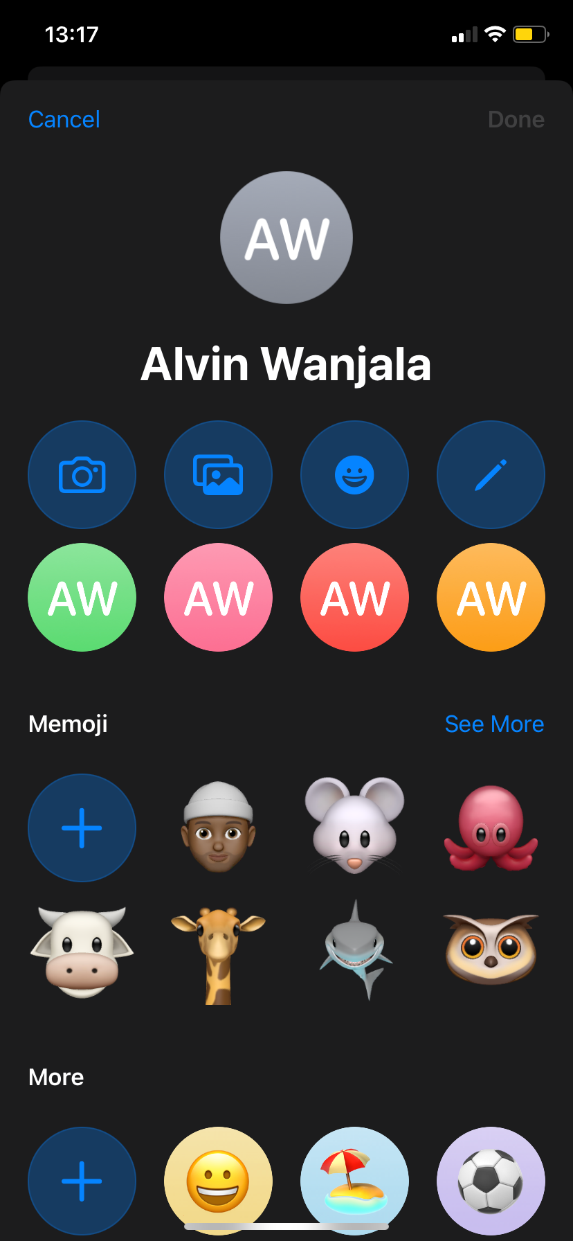 Разные варианты совместного использования фото в iMessage