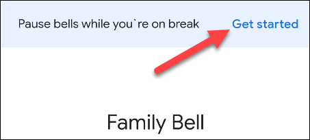 get started to pause bells