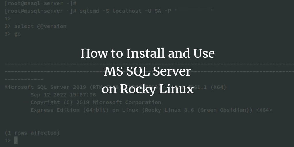 Установка MS SQL Server на Rocky Linux