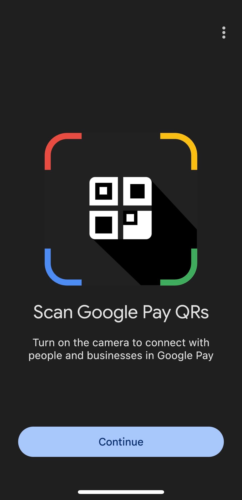 QR‑сканер в Google Pay