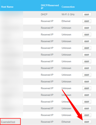 Список устройств xFi Gateway