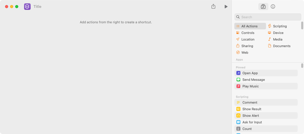 Пустой ярлык в приложении Команды.
