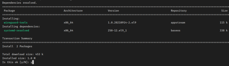 Установка wireguard-tools