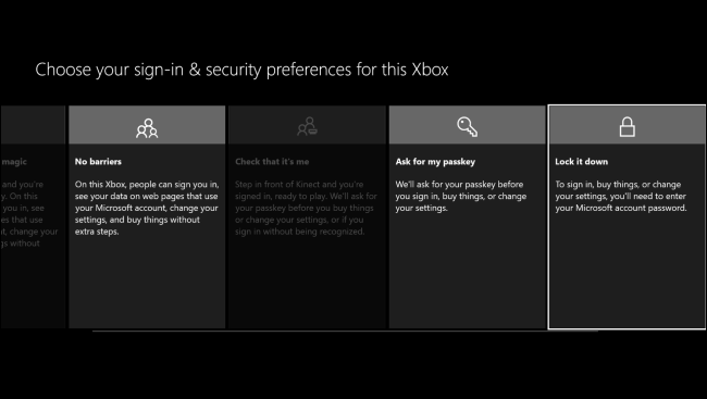 Настройка PIN-кода на Xbox One