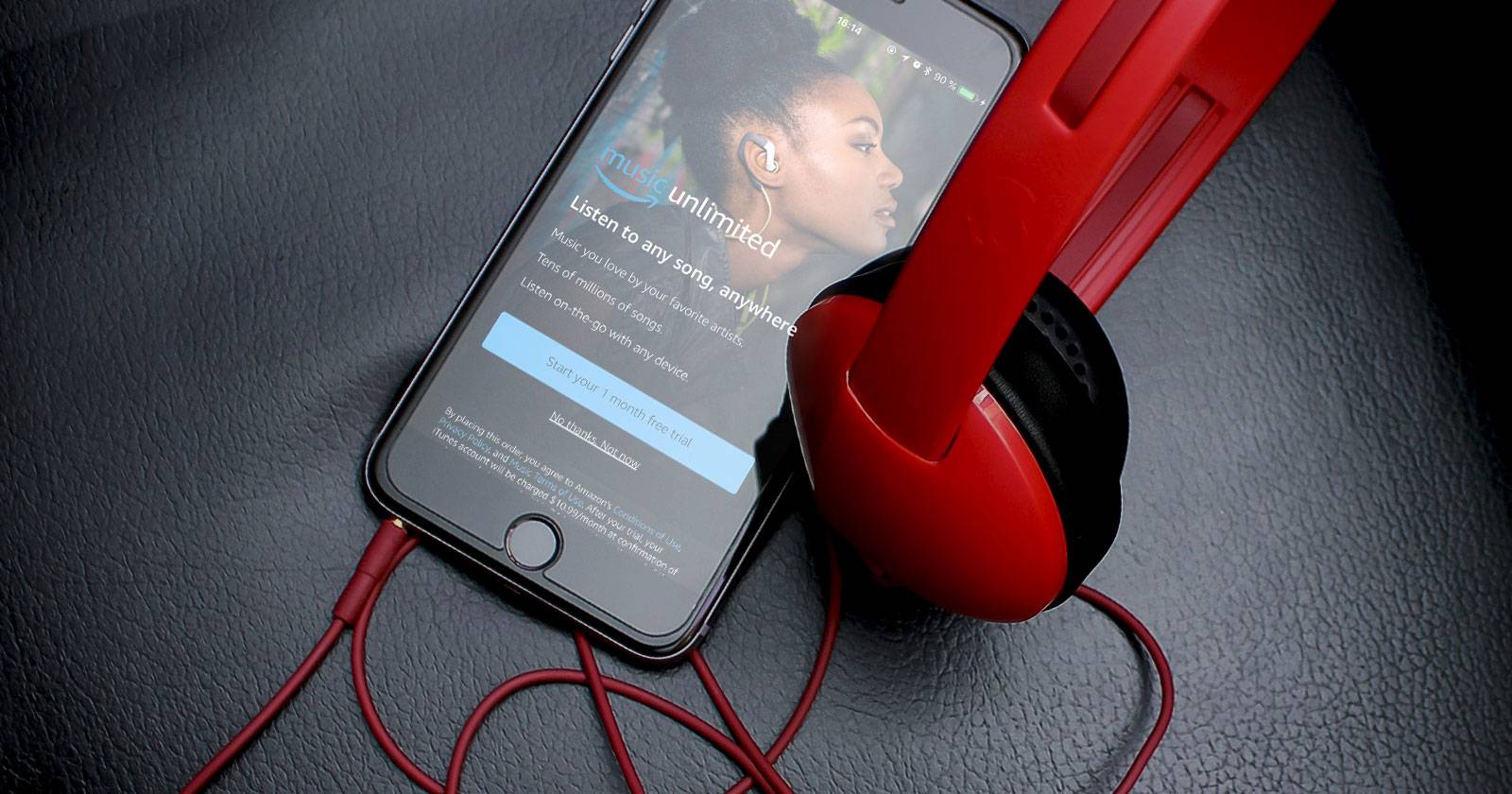 Логотип Amazon Music в интерфейсе приложения