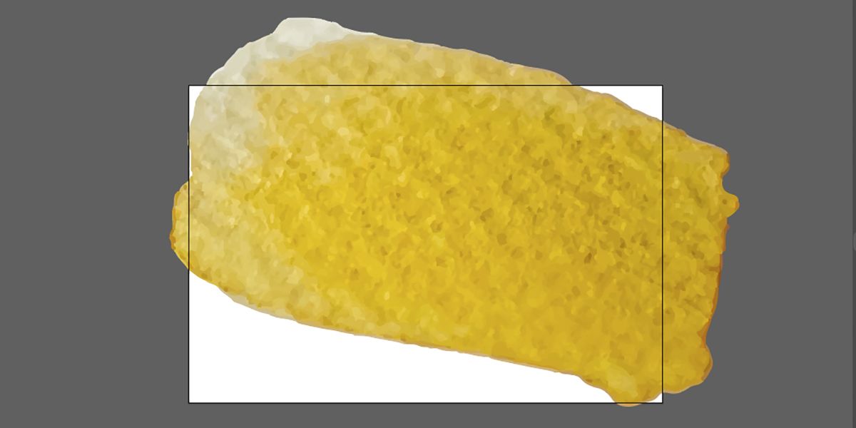 Масштабированный вектор акварели в Illustrator.