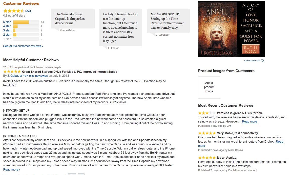 Пример блока отзывов и FAQ