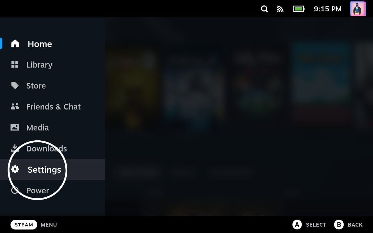 Настройки Steam