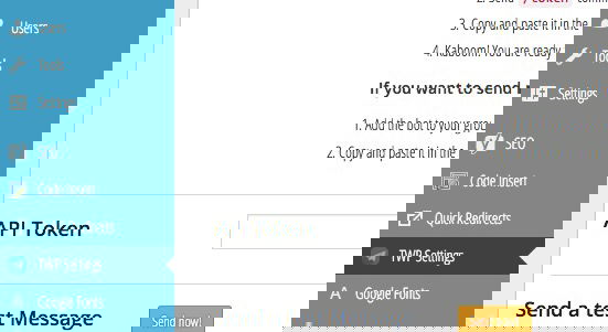 Меню настроек плагина Telegram for WP в панели WordPress