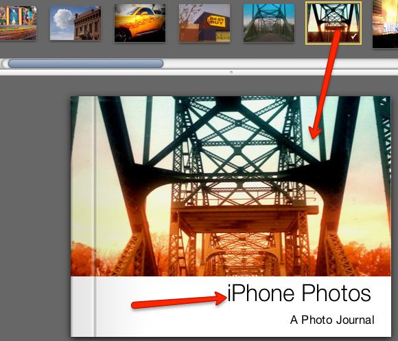 Редактор обложки iPhoto