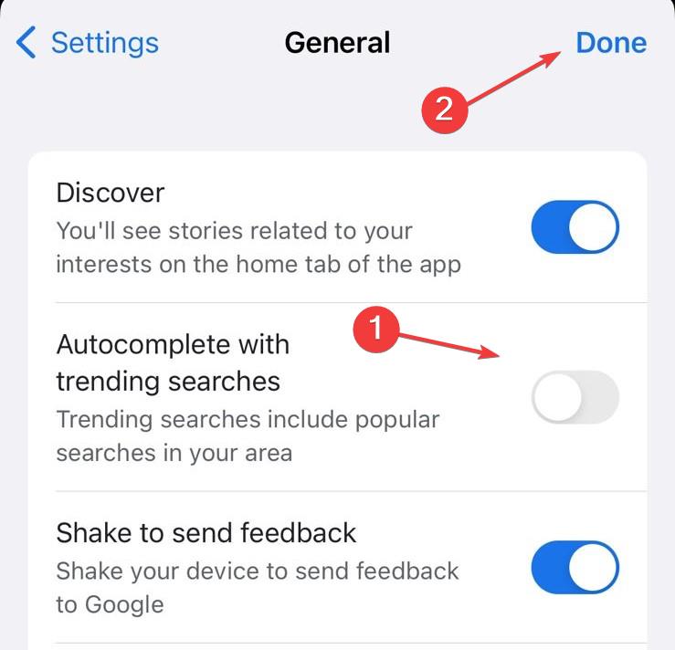 Отключение автозаполнения в приложении Google