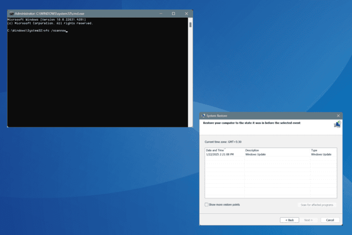 Исправление ERROR_DBG_CONTROL_C (Код 693) в Windows