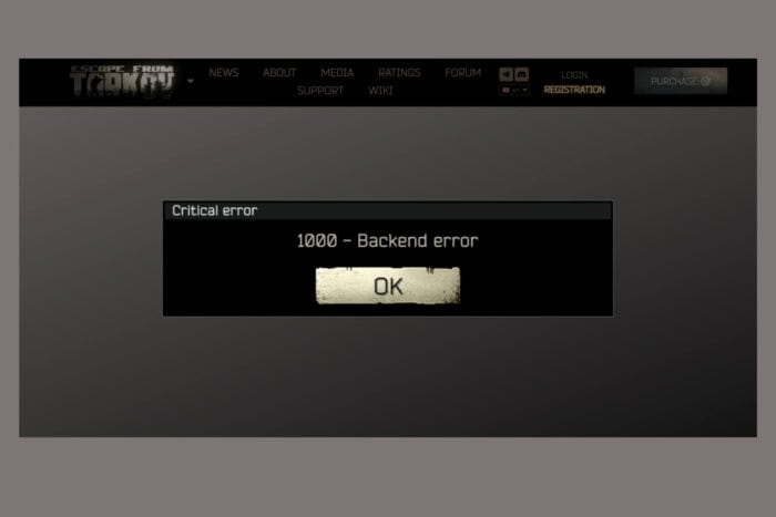 Исправить Backend Error в Escape From Tarkov