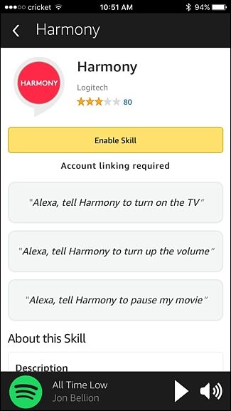 Включение телевизора голосом через Echo и Harmony