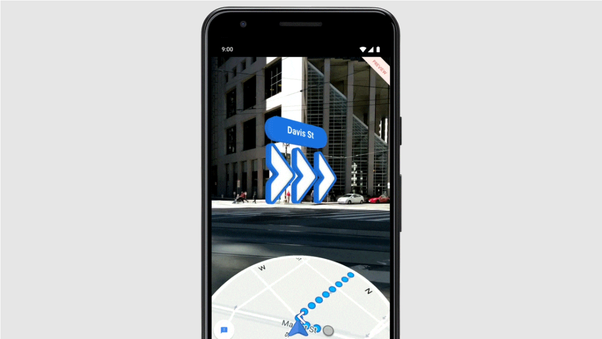 Google Maps Live View — AR-навигация