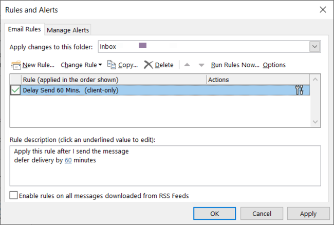 Применение правила