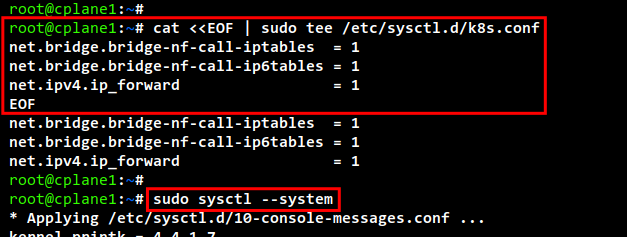 Применение sysctl параметров для Kubernetes