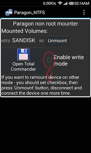 Detección de pendrive NTFS en plugin Paragon