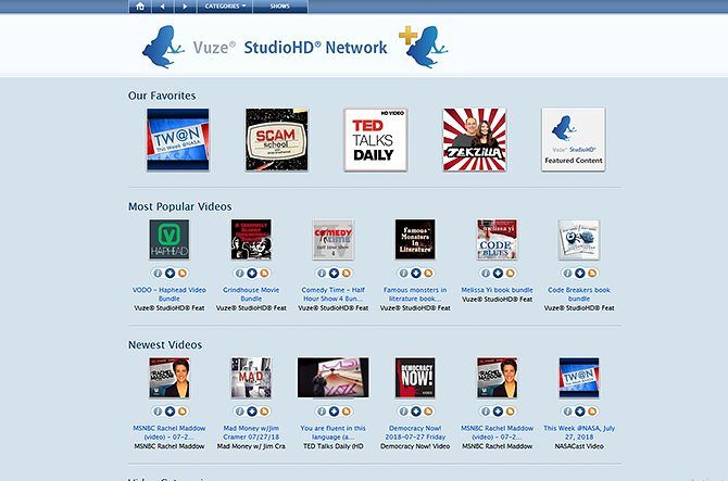 логотип Vuze и интерфейс клиента