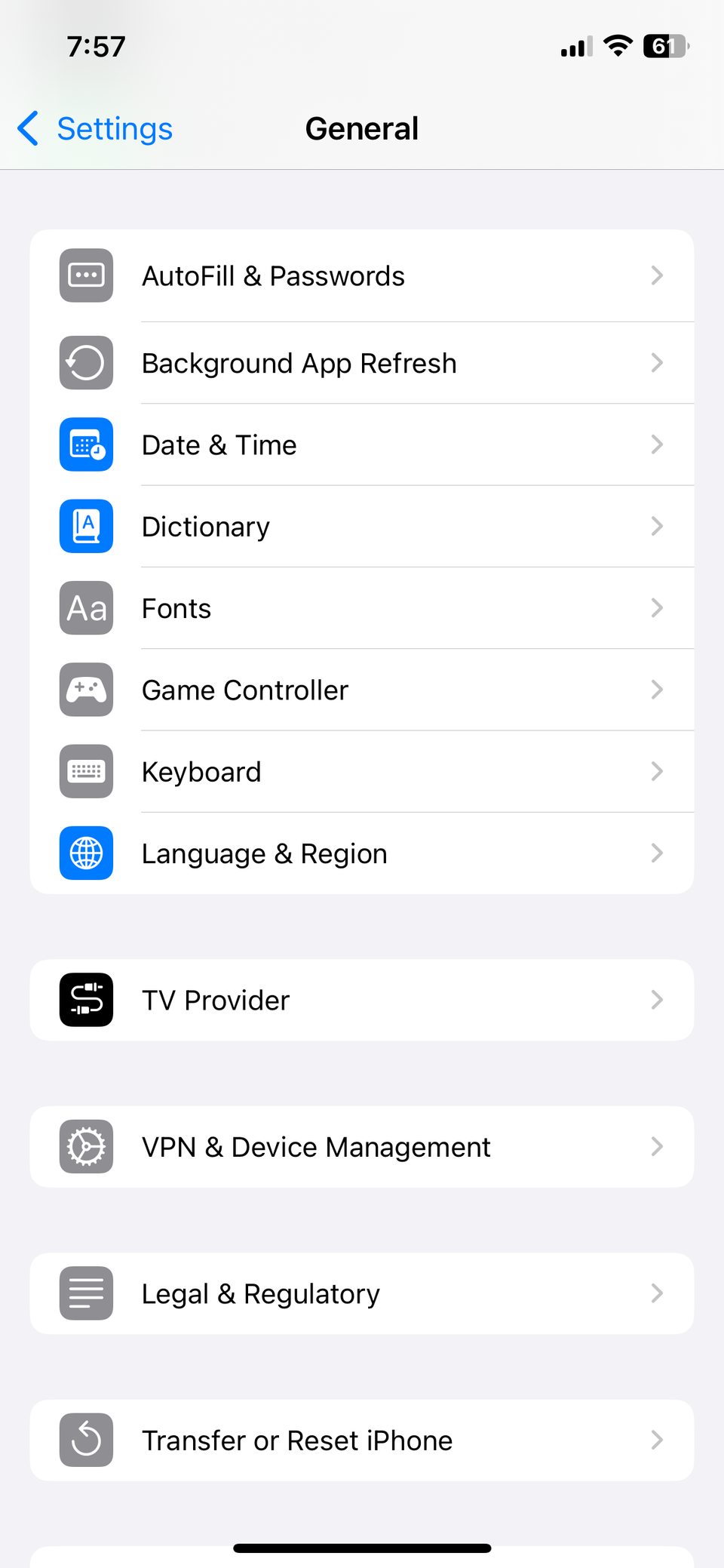 параметры Дата и время iPhone