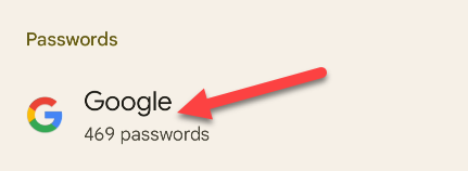 Доступ к менеджеру паролей Google на Android.