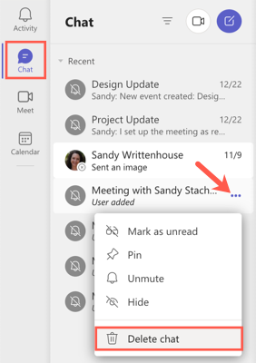 Параметры беседы, Удалить беседу
