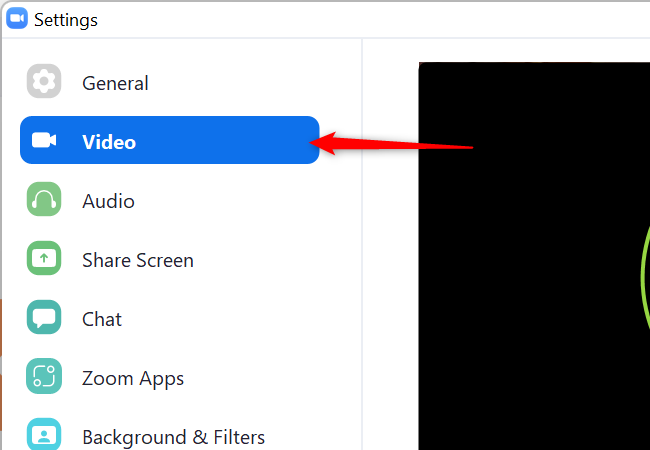 Настройки видео в Zoom, тест видео