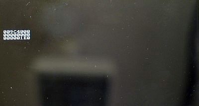 Черный экран с числовой информацией при запуске даунгрейда