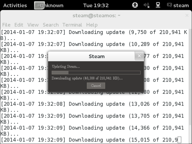 Bootstrap Steam при первом запуске