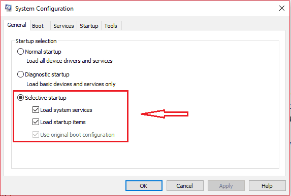 Отключение загрузки элементов автозагрузки в msconfig