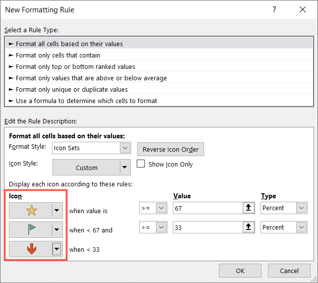 Пользовательский выбор отдельных иконок для набора