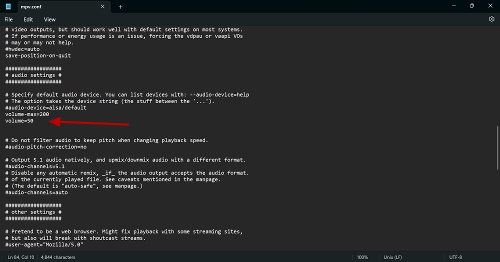 mpv config