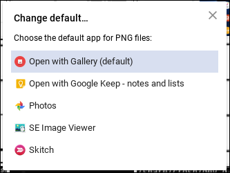 Подтверждение нового приложения по умолчанию