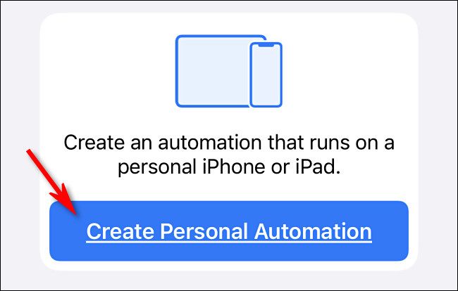 In Apple Shortcuts on iPhone, tap
