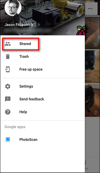 Выбор фотографий для общего альбома