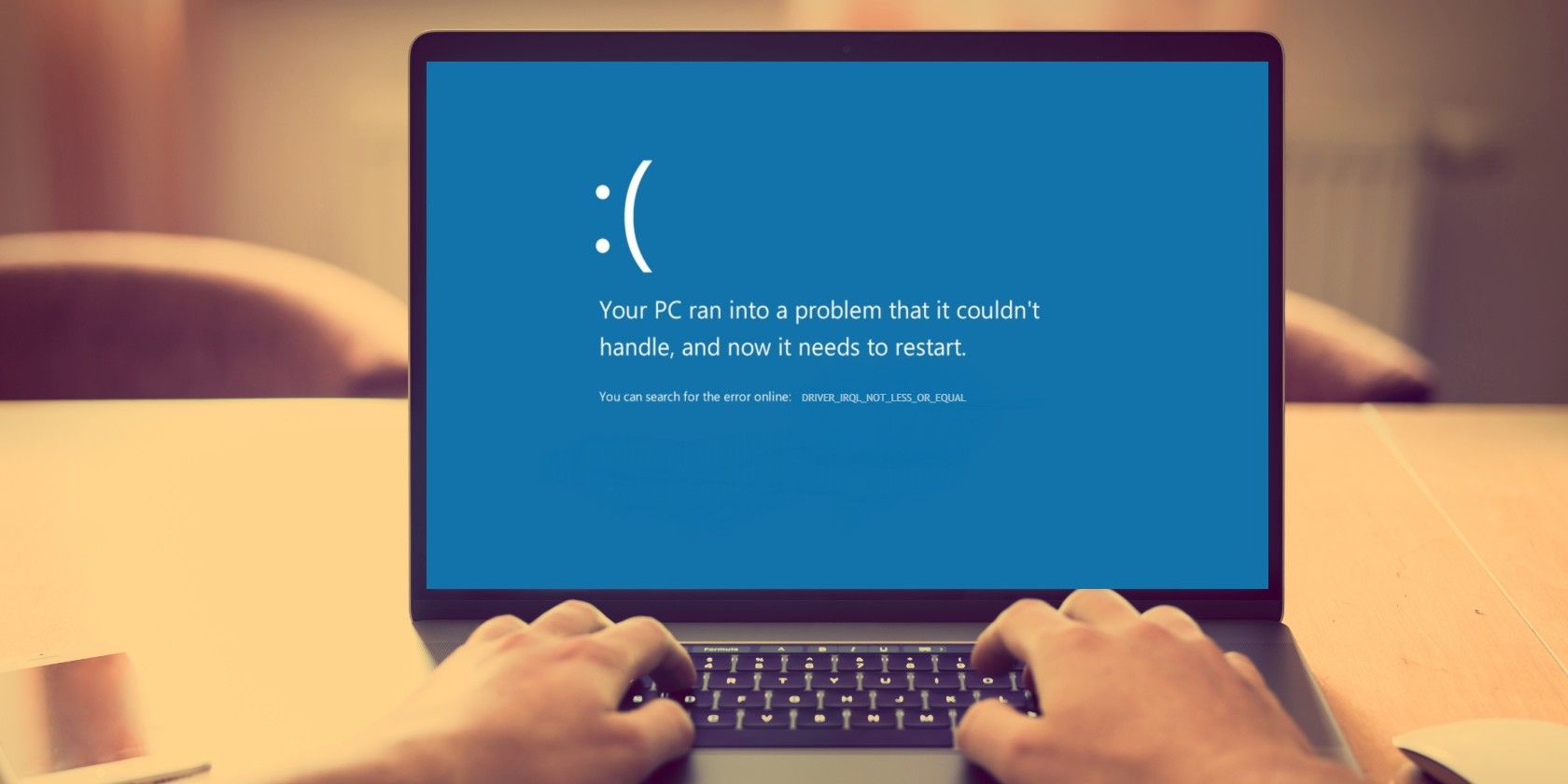 Исправление DRIVER_IRQL_NOT_LESS_OR_EQUAL на Windows 10