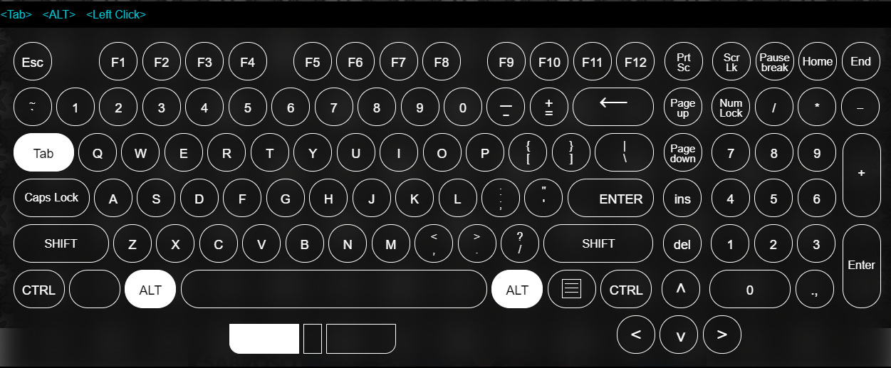 Тестирование клавиш Alt и Tab на веб‑сайте для проверки клавиатуры