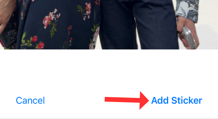 Опция добавления Live Photo как анимированного стикера