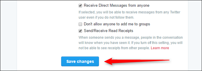 Кнопка сохранить внизу страницы настроек