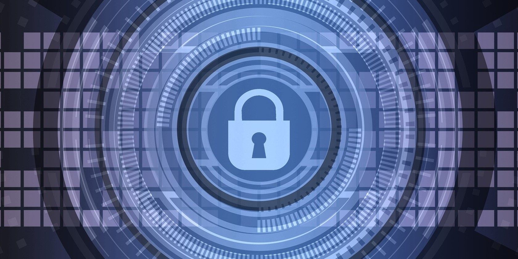 Виртуальный замок и значок конфиденциальности — угроза безопасности