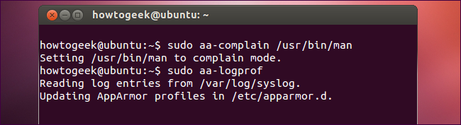 aa-logprof: обзор предложенных изменений профиля из логов