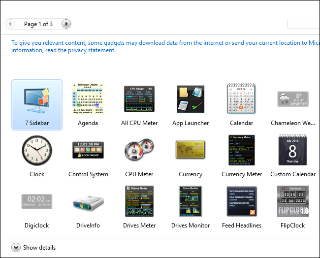 Установка 8GadgetPack
