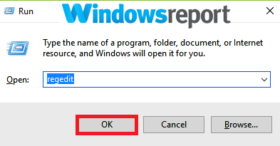 Запуск regedit для правки UseWUServer