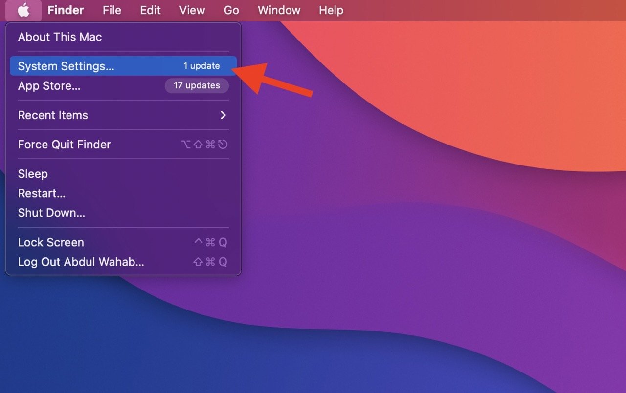System Settings Mac