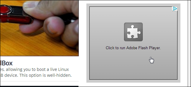 Плагин click-to-play: серый блок на странице вместо Flash