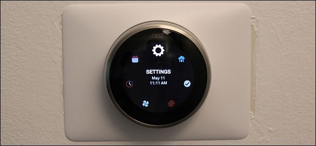 Экран настроек Nest Thermostat