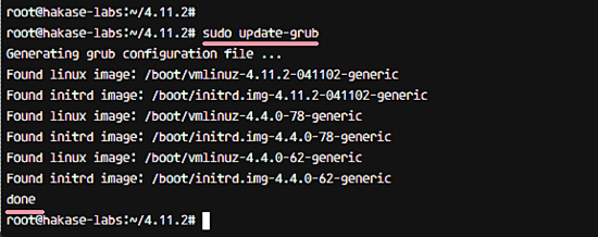 Обновление GRUB Ubuntu 16.04