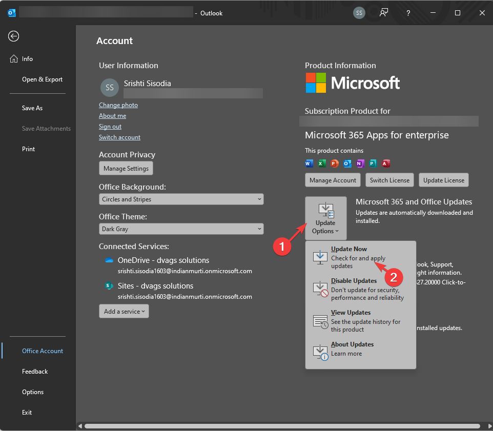 Обновление Office
